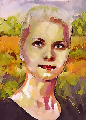 Jadwiga - portret /akryl/ - 50x70
