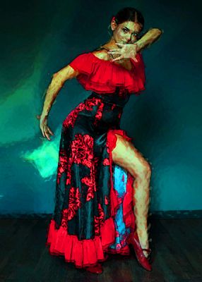 Katarzyna - dance /akryl/ - 50x70